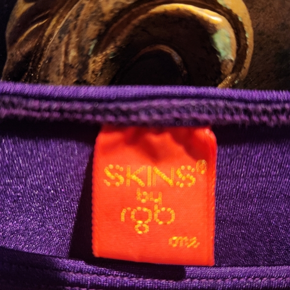 Vintage 70's SKINS BY RGB one size purple - Picture 4 of 4